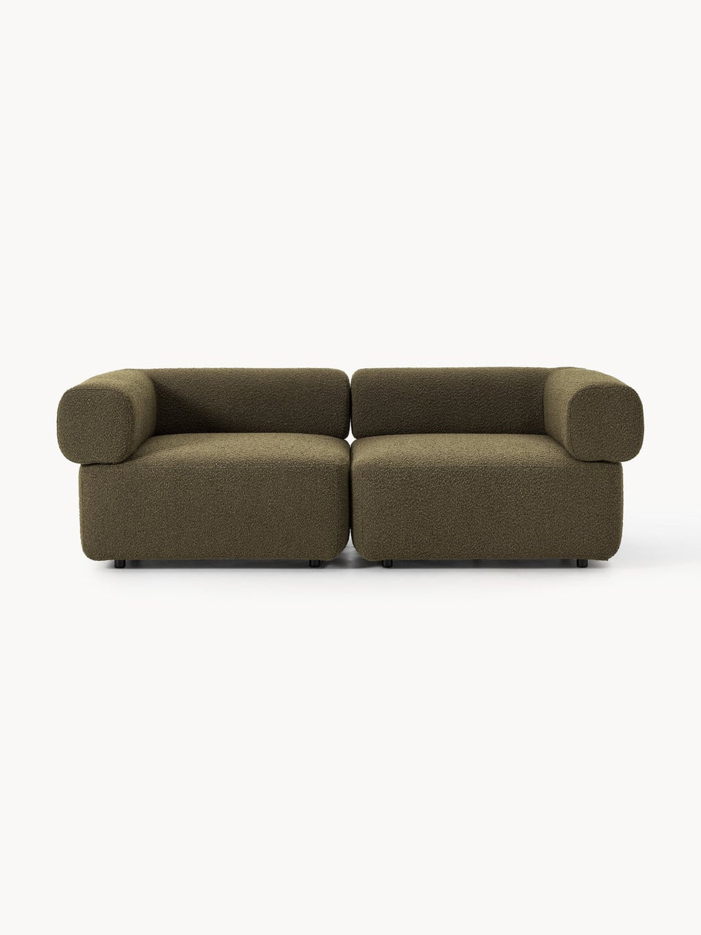 Anton Modular Bouclé Sofa (3-seater) — Chocolate