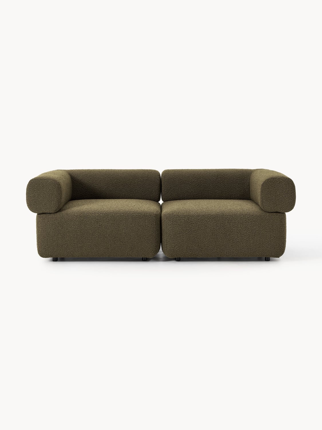 Anton Modular Bouclé Sofa (3-seater) — Chocolate