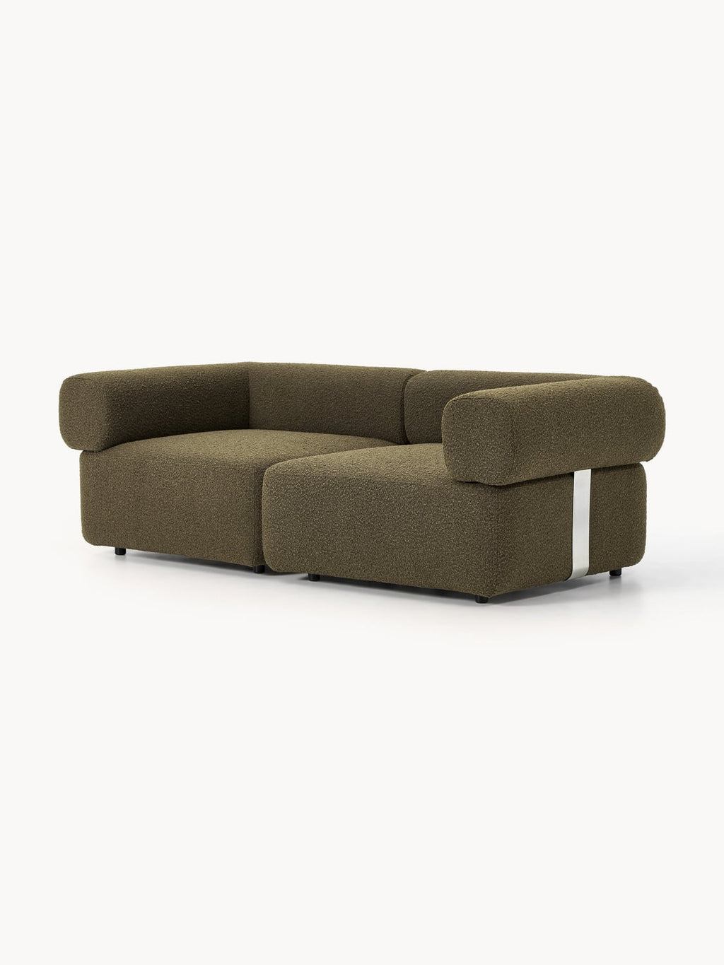 Anton Modular Bouclé Sofa (3-seater) — Chocolate