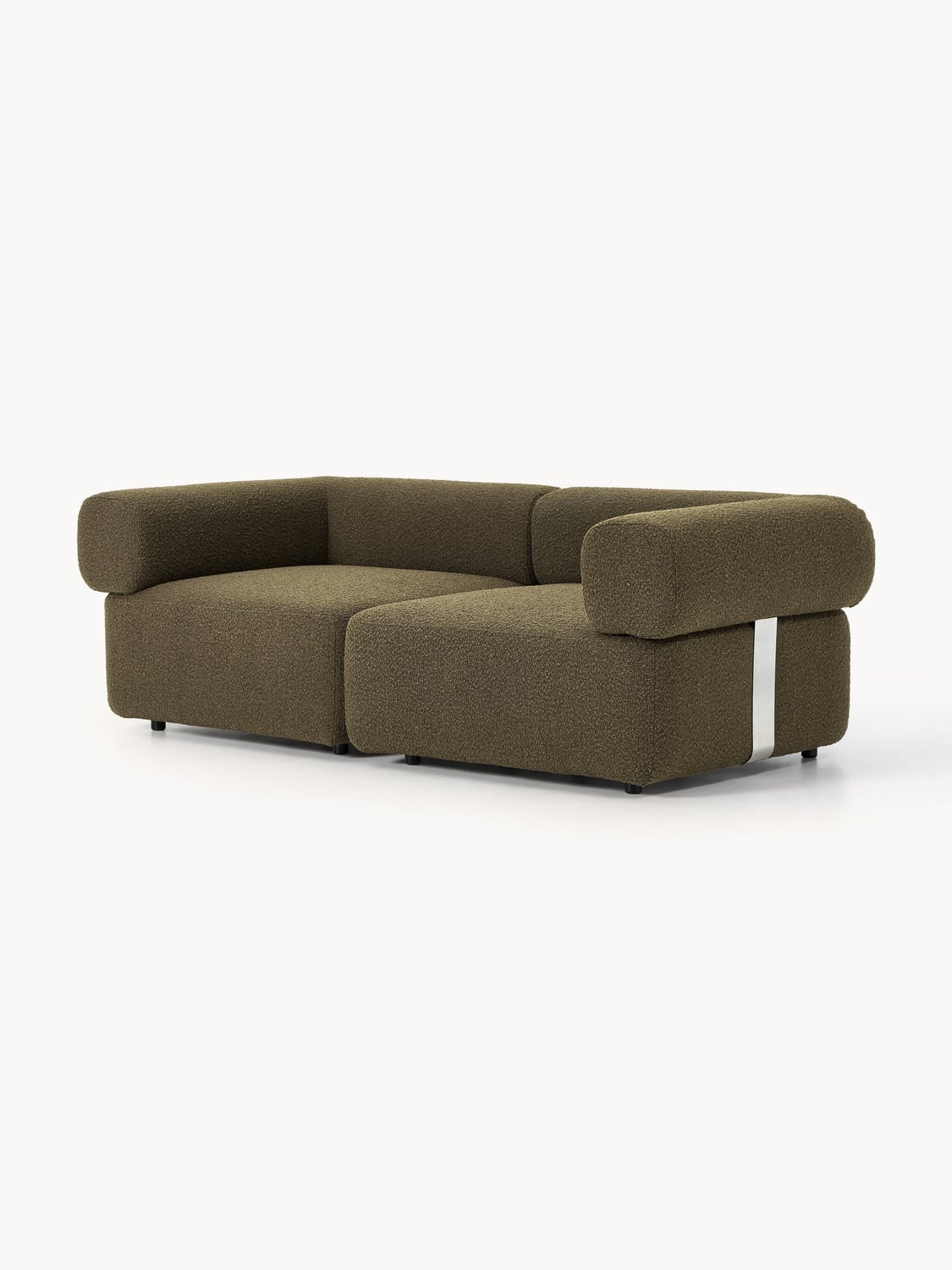 Anton Modular Bouclé Sofa (3-seater) — Chocolate