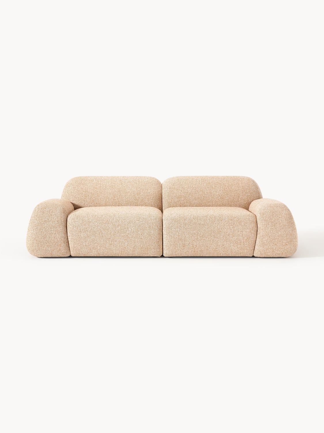 Wolke Modular Bouclé Sofa (3-seater) — Beige