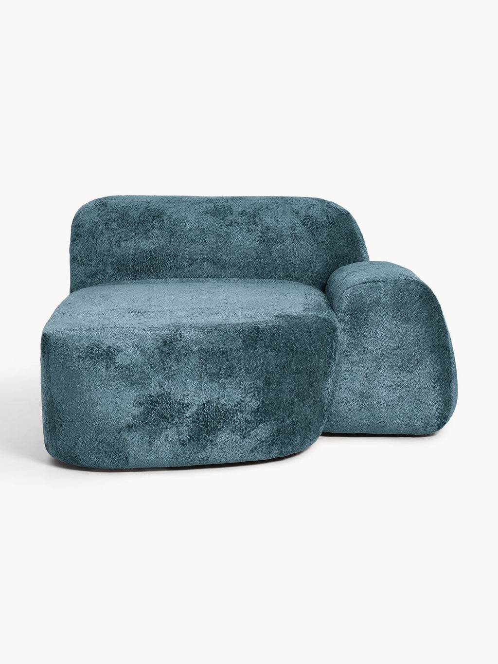 Wolke Teddy Bouclé-Chaise — Petrol Blue