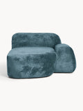 Wolke Teddy Bouclé-Chaise — Petrol Blue