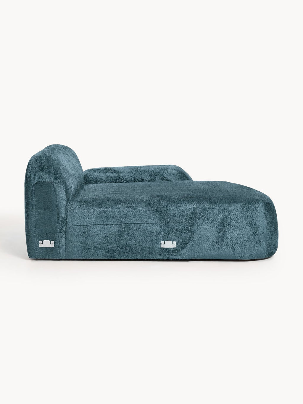 Wolke Teddy Bouclé-Chaise — Petrol Blue