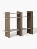 Rami Shelving Unit with Metal Elements — Taupe