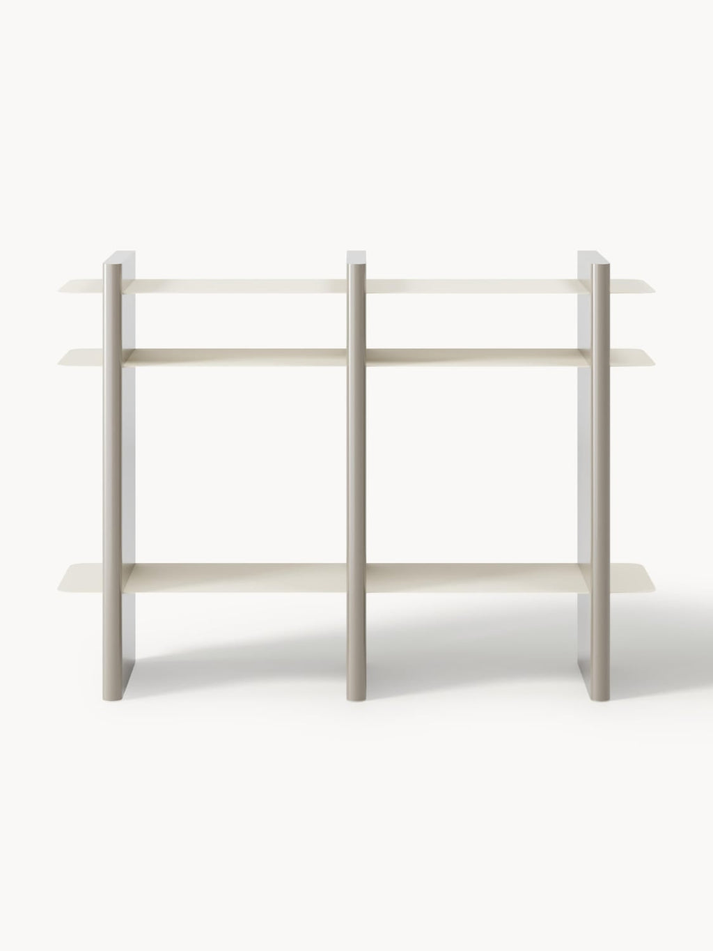 Rami Shelving Unit with Metal Elements — Taupe