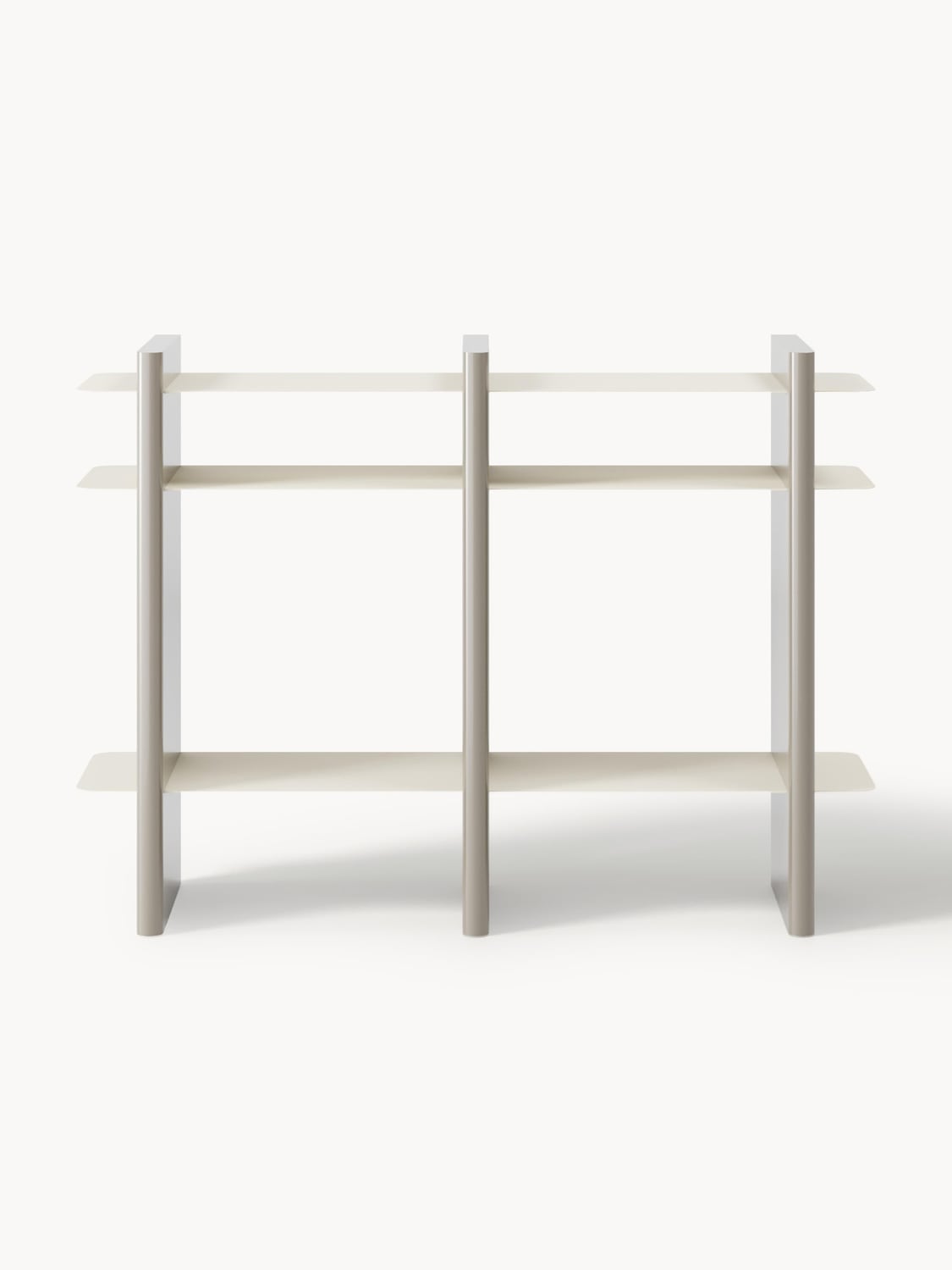 Rami Shelving Unit with Metal Elements — Taupe
