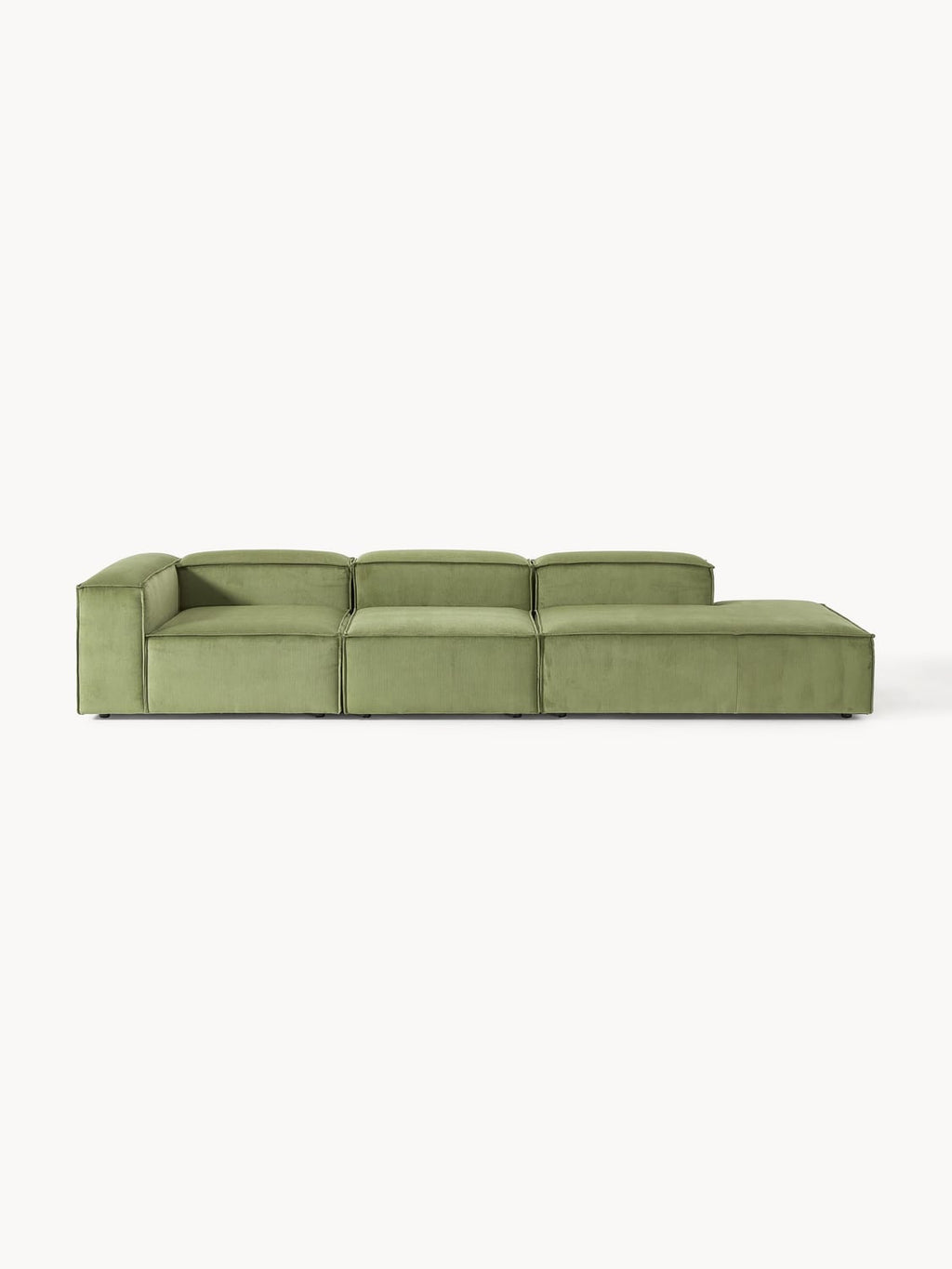 Lennon Modular XL Ottoman in Corduroy — Mushroom