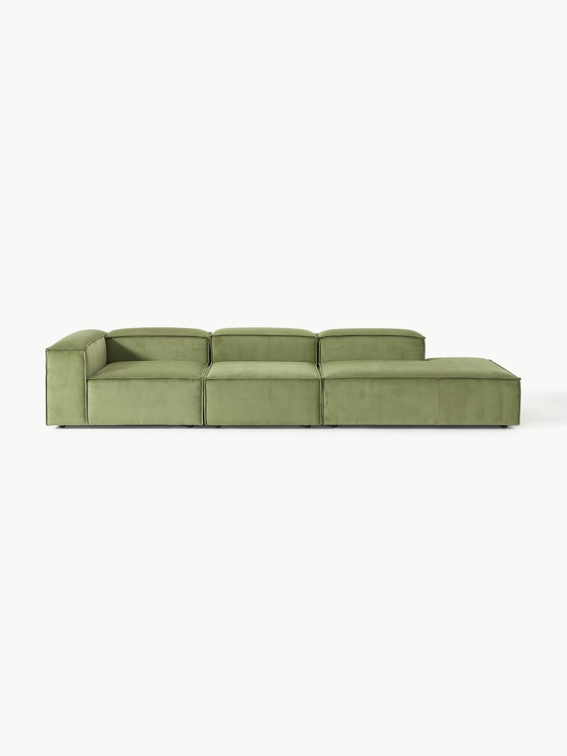 Lennon Modular XL Ottoman in Corduroy — Mushroom