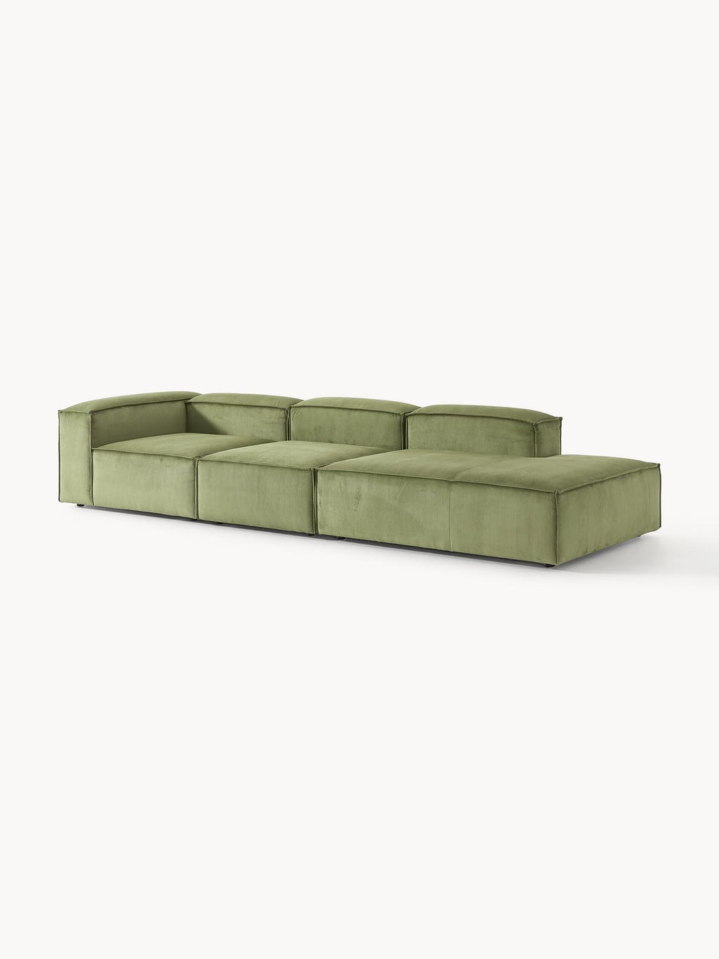 Lennon Modular XL Ottoman in Corduroy — Mushroom