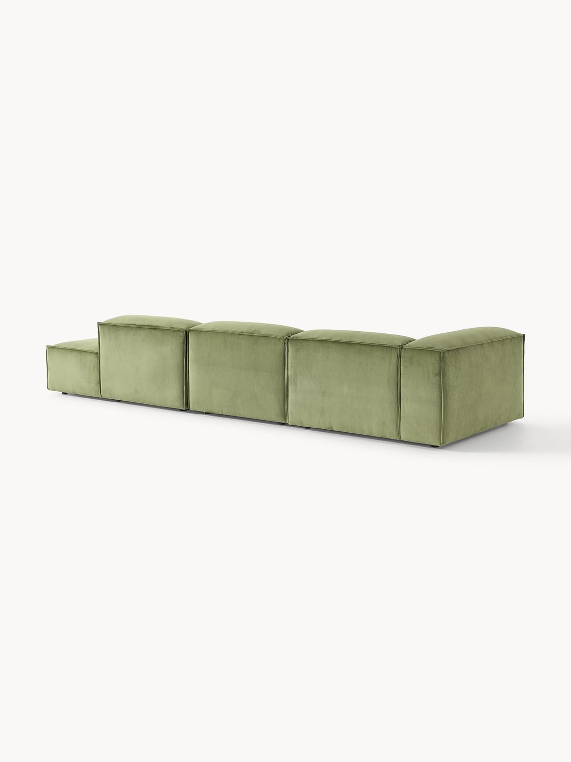 Lennon Modular XL Ottoman in Corduroy — Mushroom