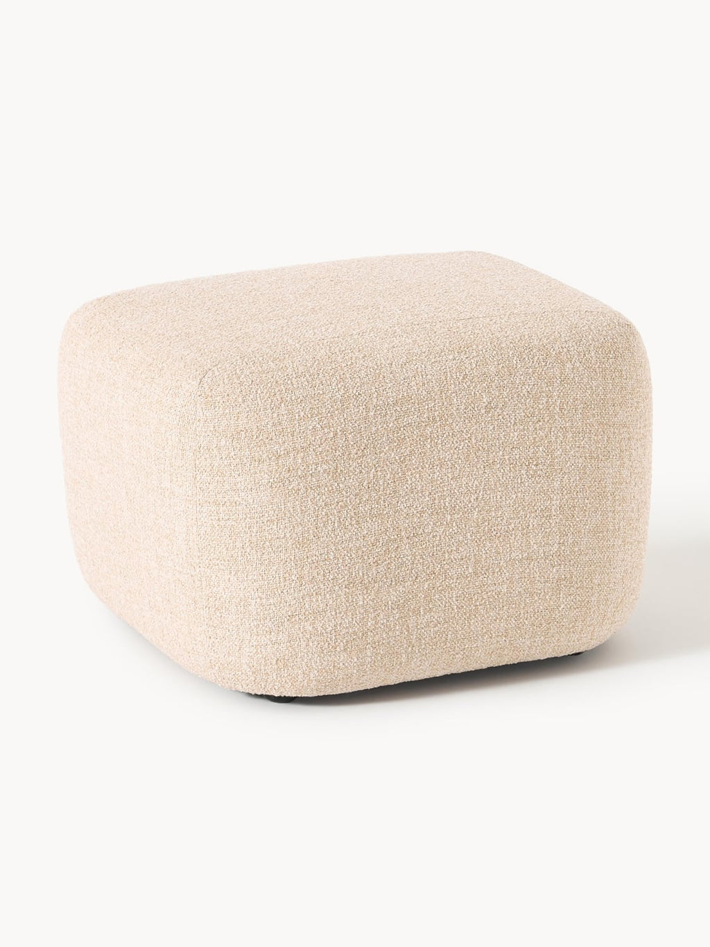 Wolke Sofa Ottoman in Bouclé — Beige