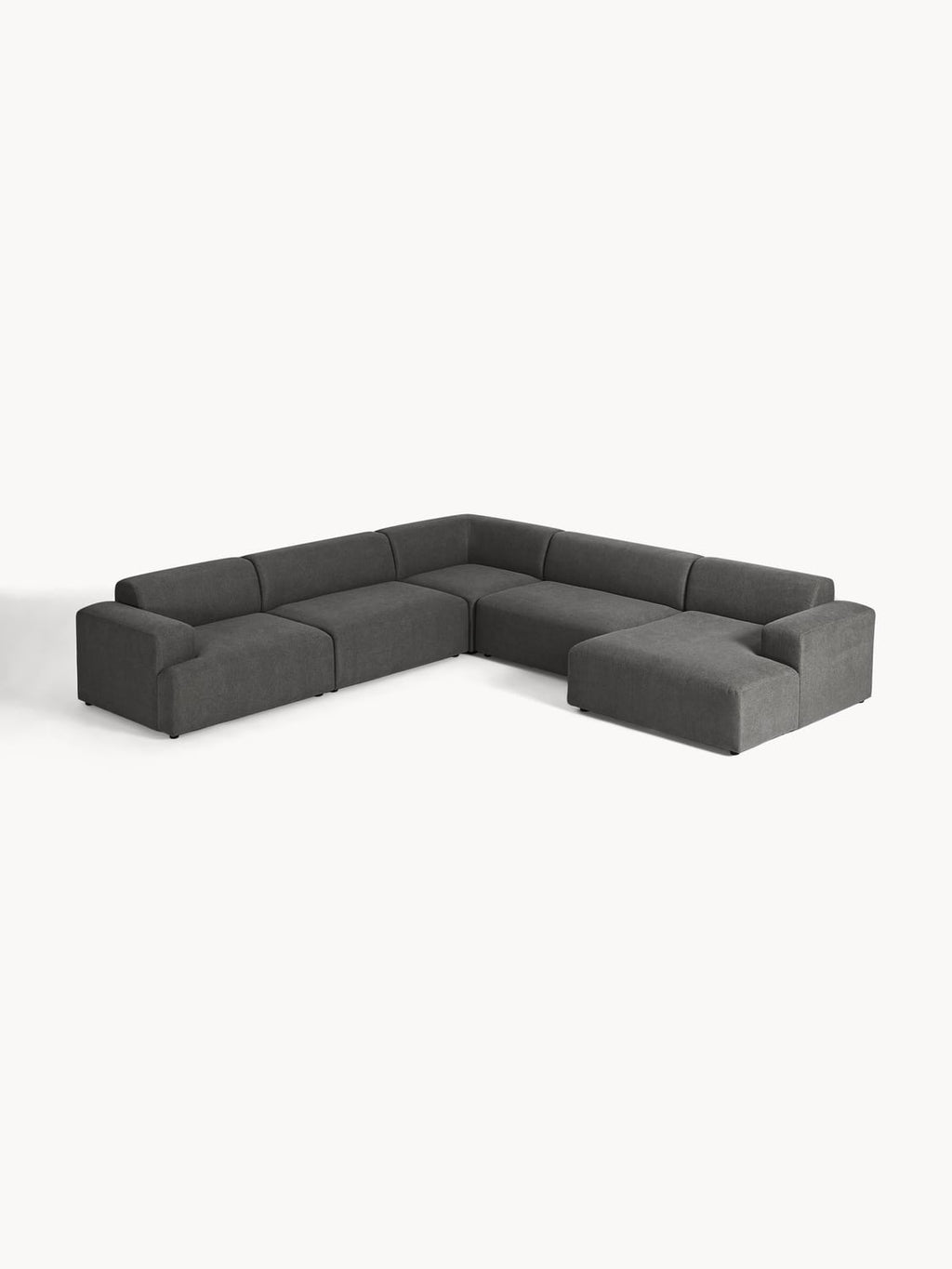 Melva XL Corner Sofa — Slate Grey