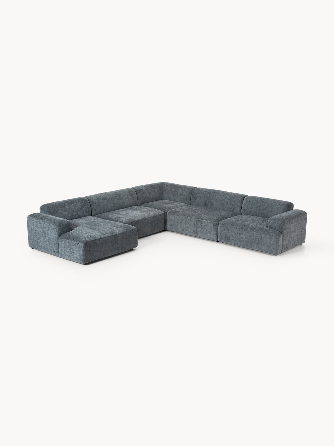 Melva XL Corner Sofa — Graphite Grey