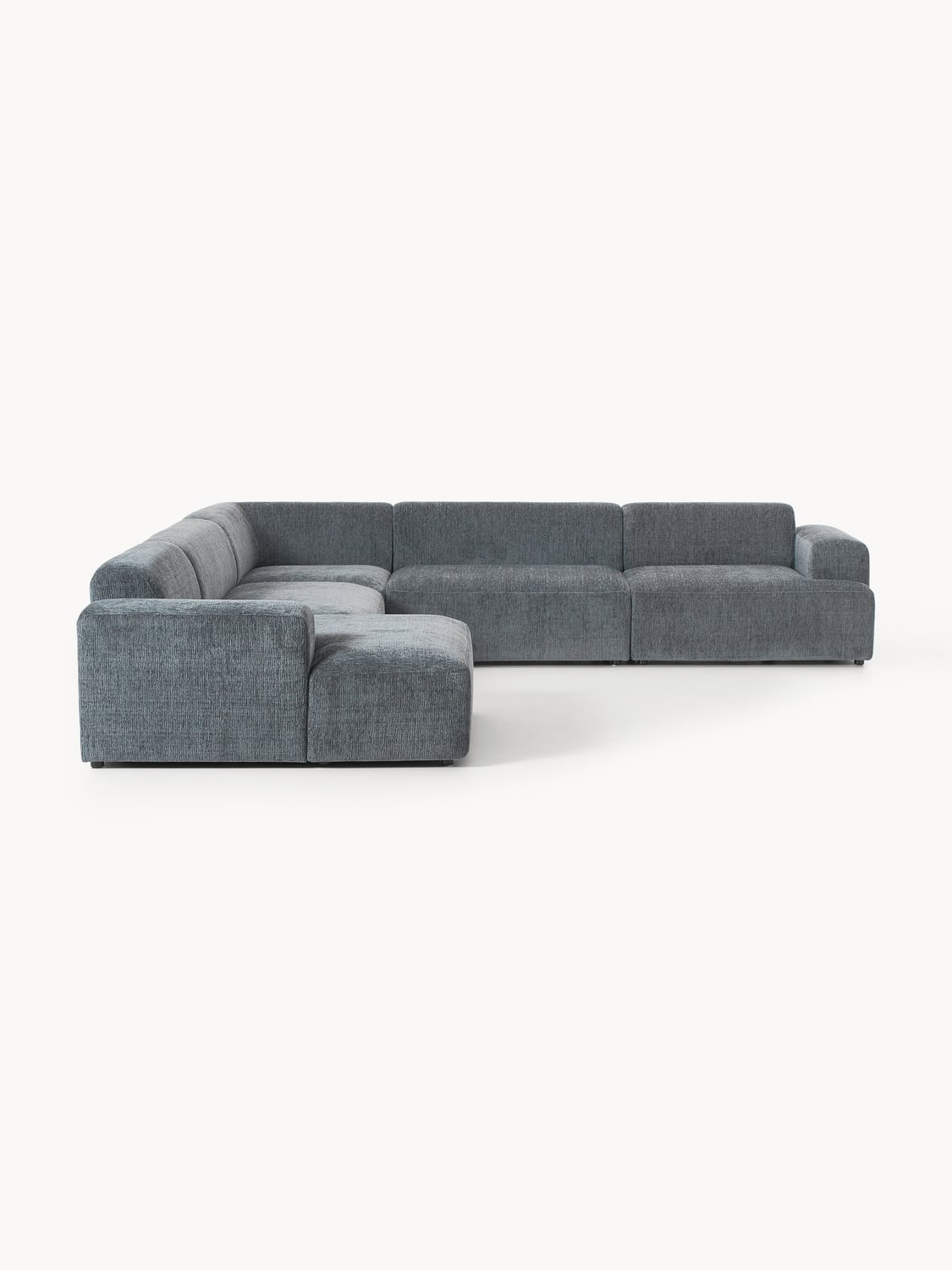 Melva XL Corner Sofa — Graphite Grey