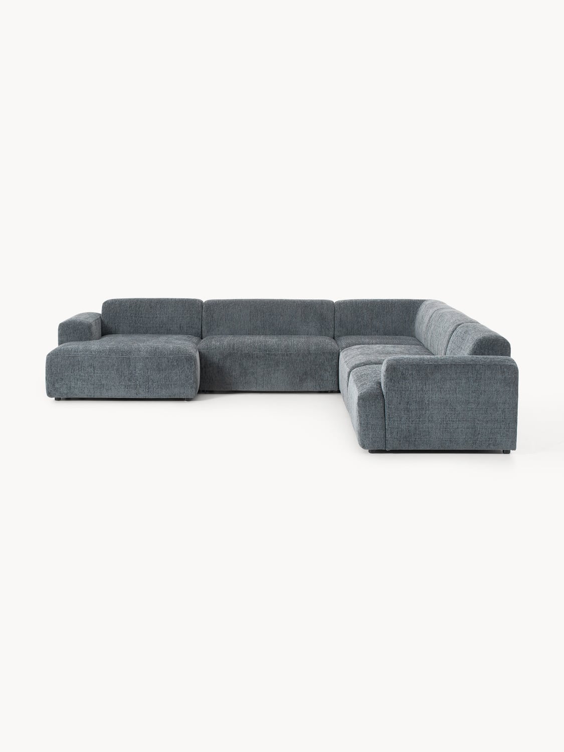 Melva XL Corner Sofa — Graphite Grey