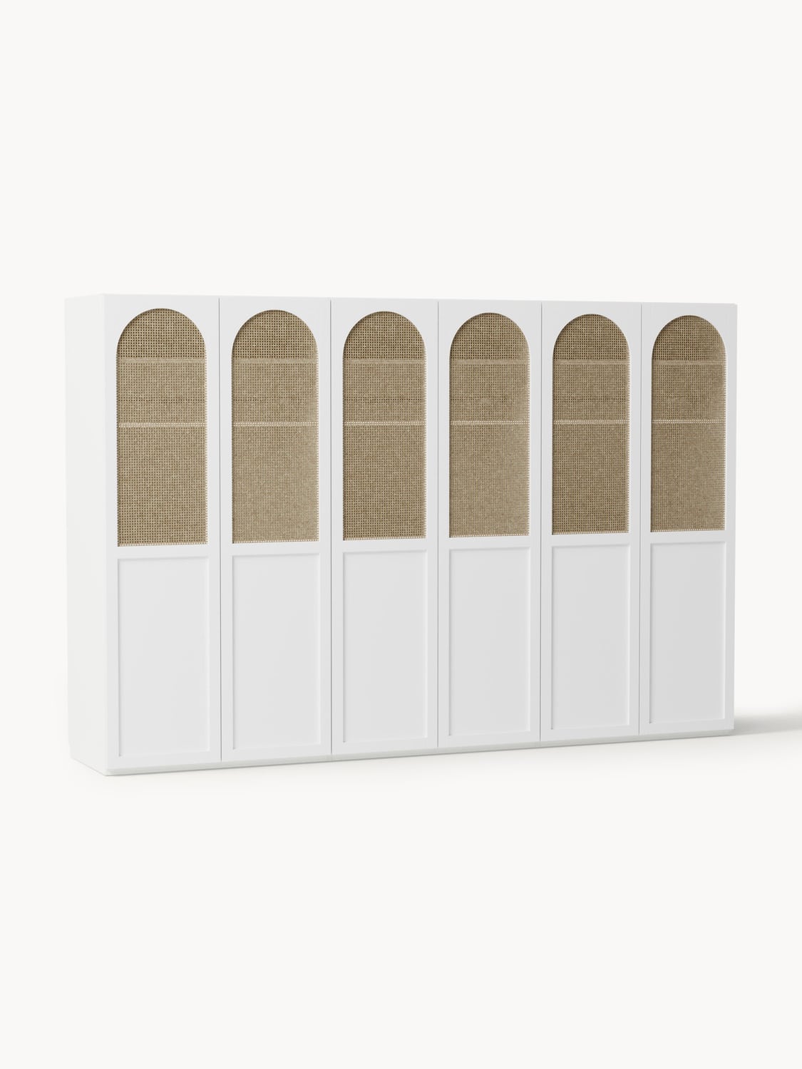 Jeanne Modular Hinged-Door Wardrobe, 300 cm Width, in several configurations