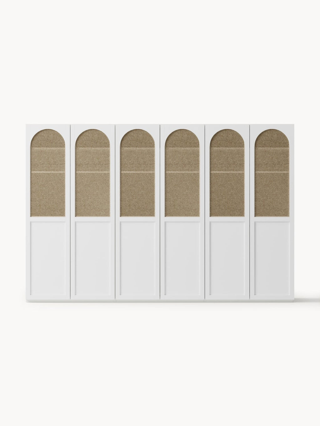 Jeanne Modular Hinged-Door Wardrobe, 300 cm Width, in several configurations