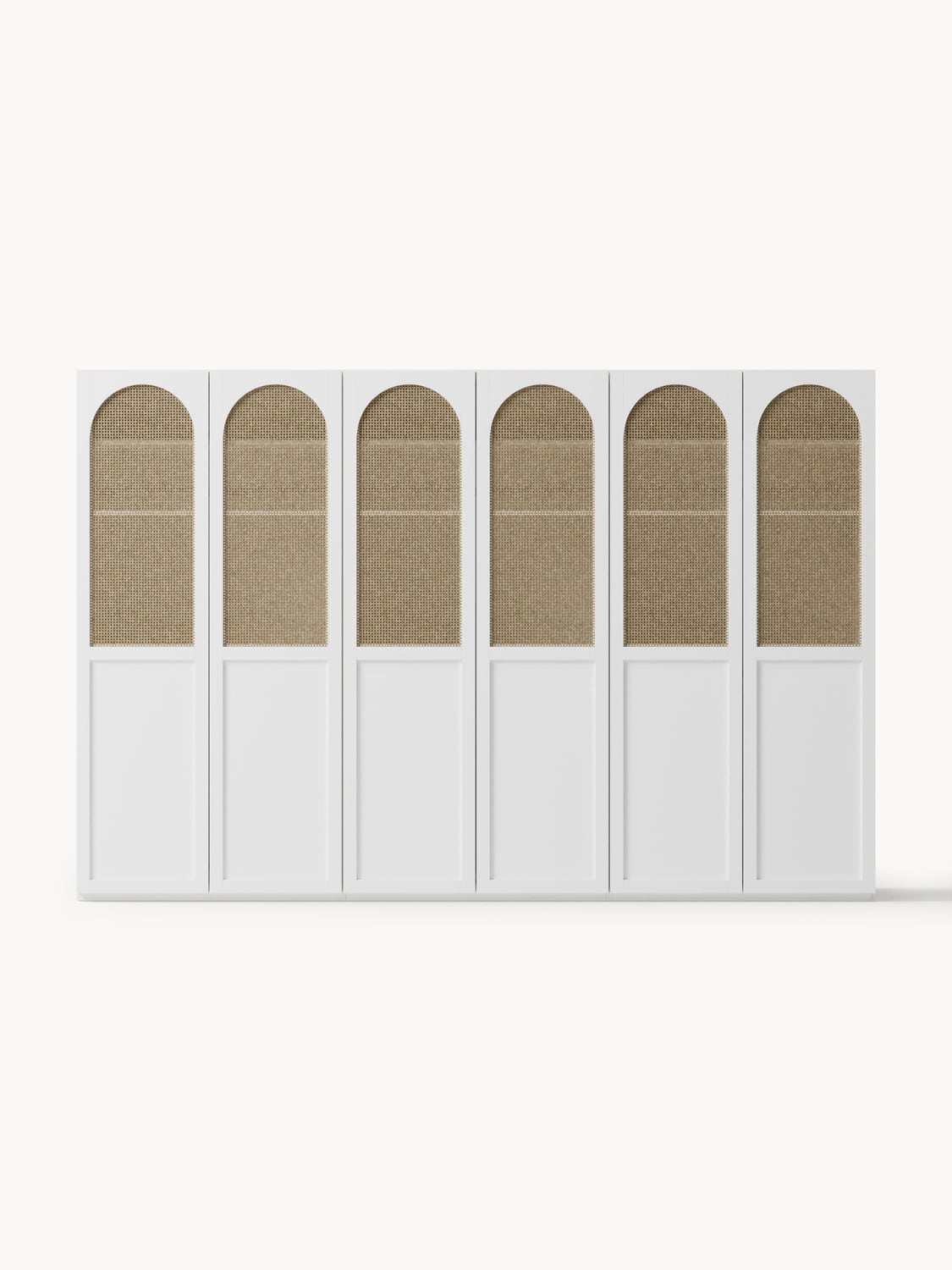 Jeanne Modular Hinged-Door Wardrobe, 300 cm Width, in several configurations