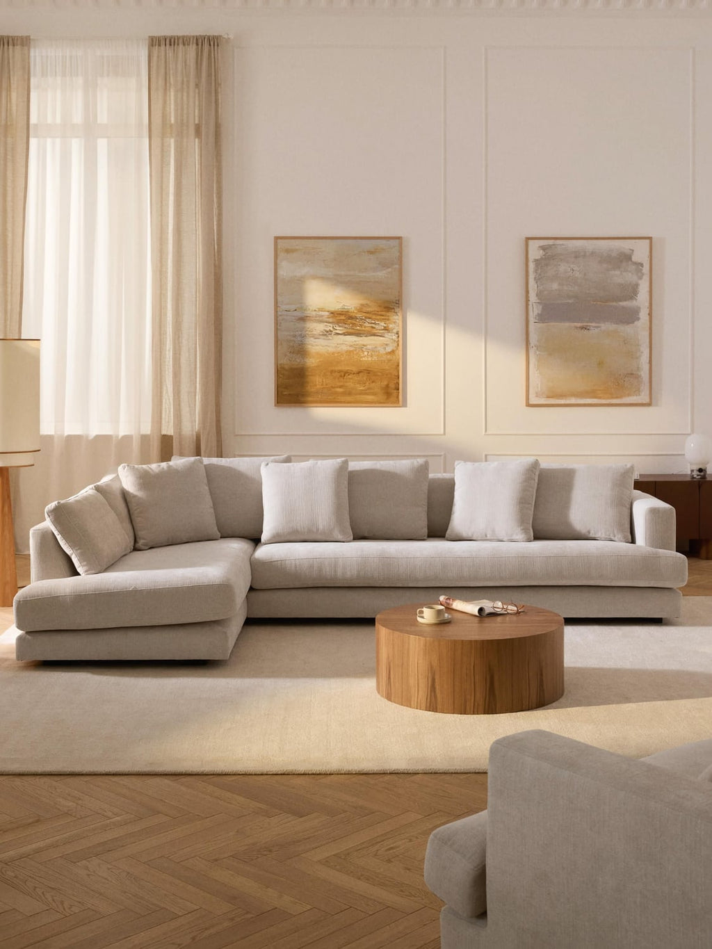 Tribeca XL Corner Sofa — Light Grey