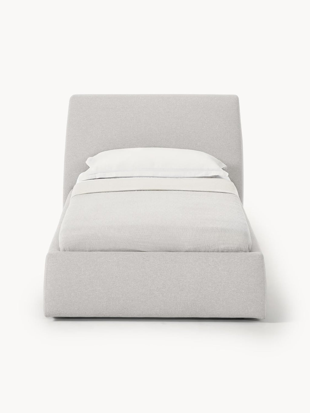 Cloud Single Bed — Light Grey