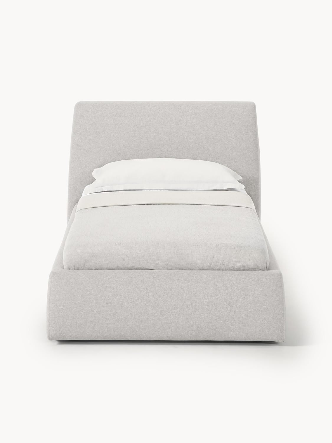 Cloud Single Bed — Light Grey