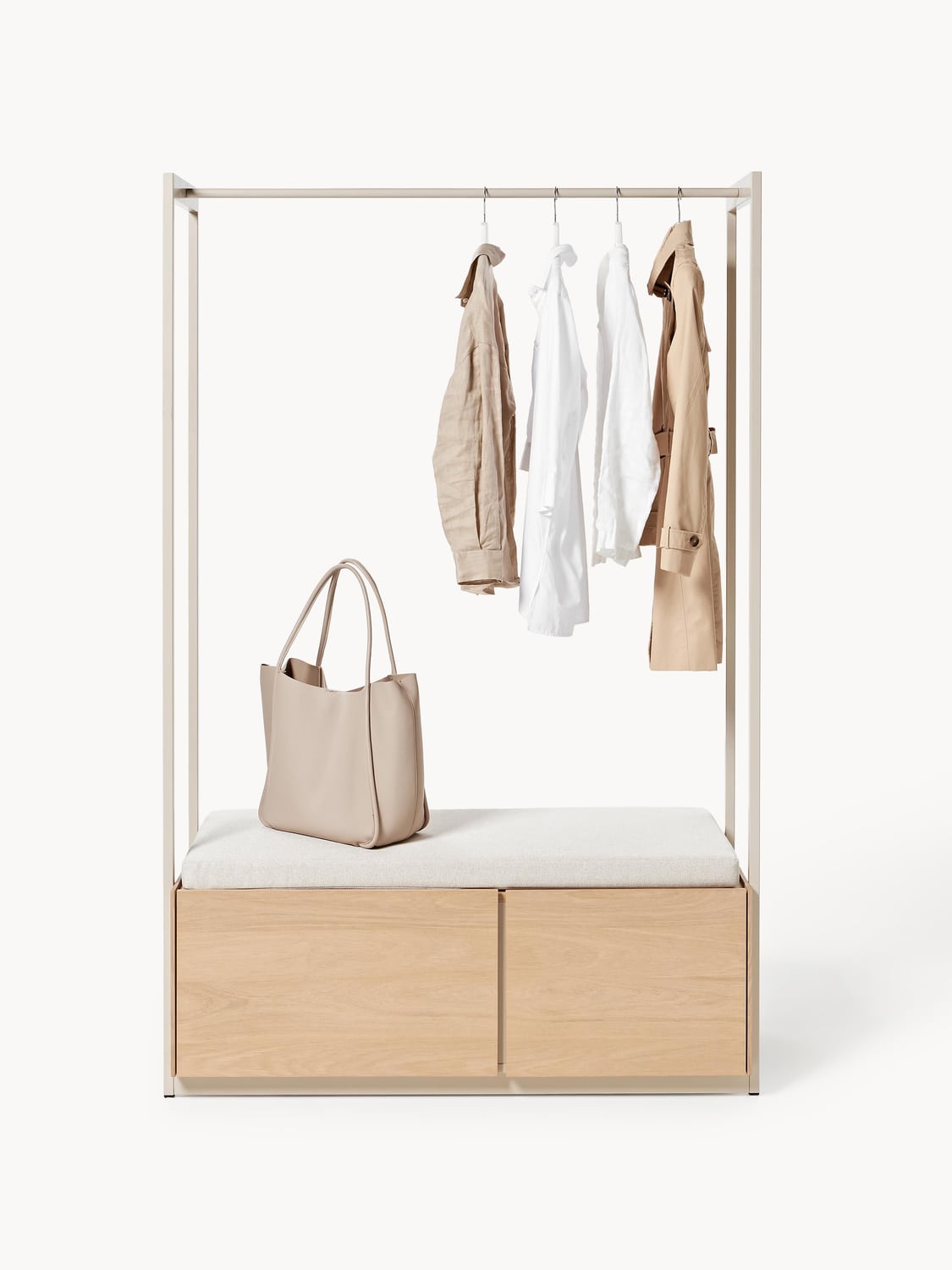 Larsen Wood-Coat Rack — Blush