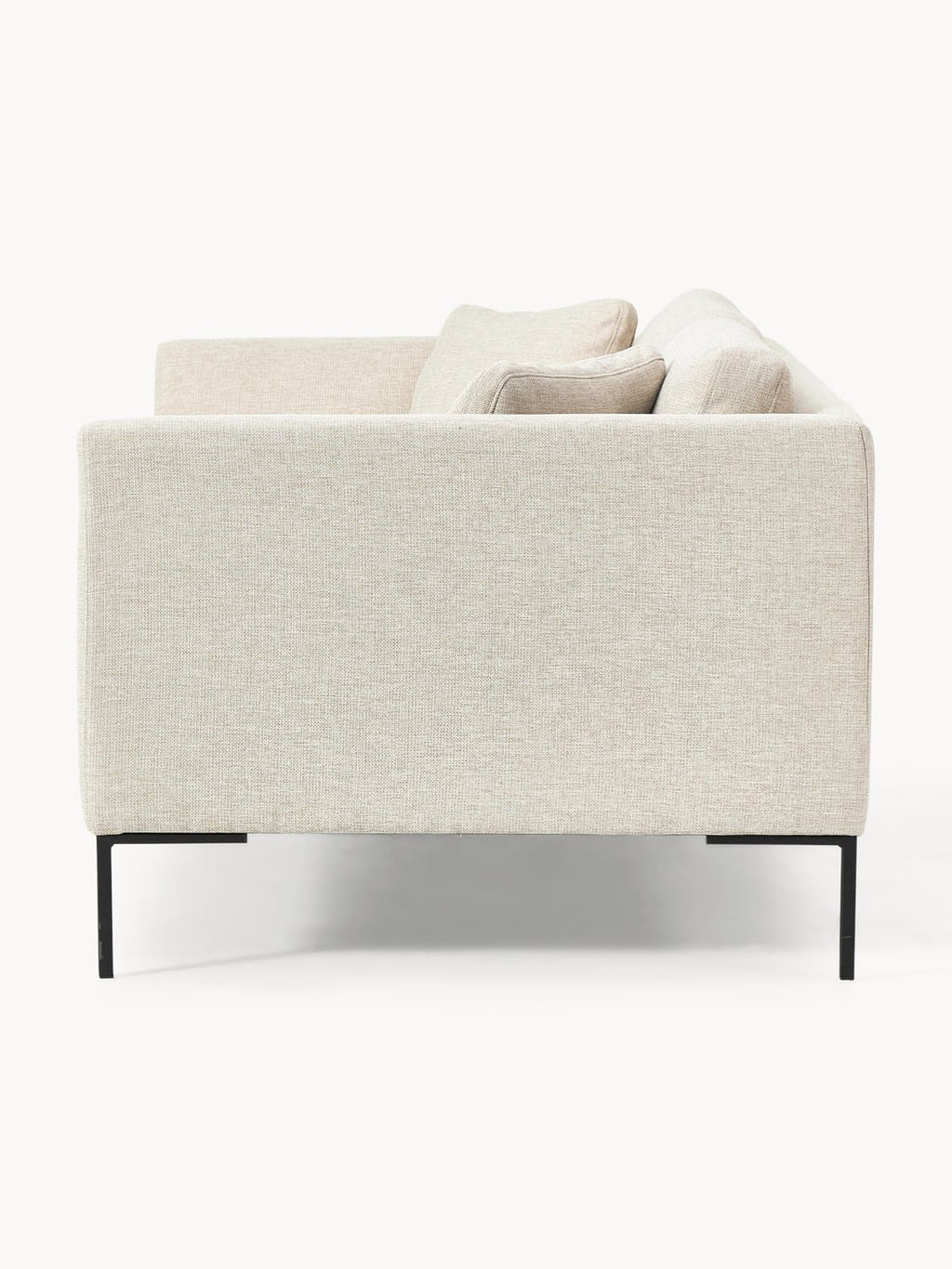 Emma Sofa (3-seater) with Metal Legs — Light Grey