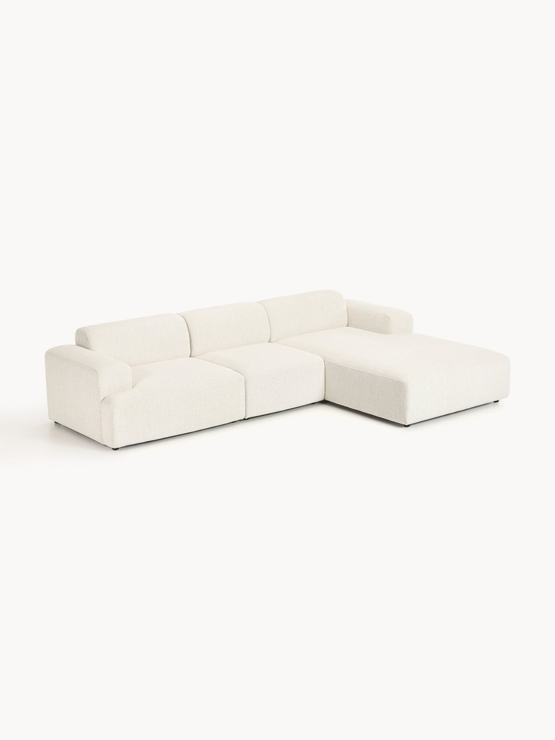 Melva Corner Sofa (4-seater) — Off-White