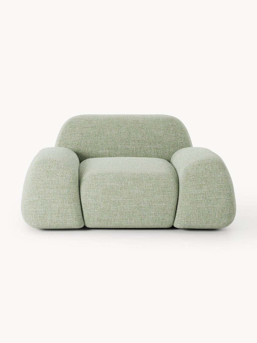 Wolke Bouclé Lounge Chair — Taupe