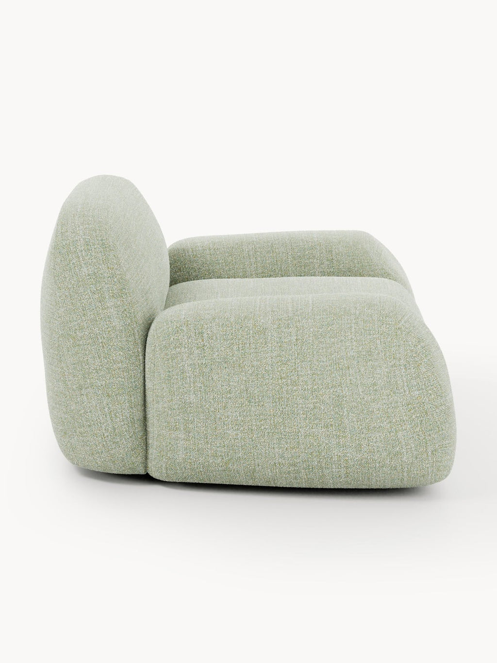 Wolke Bouclé Lounge Chair — Taupe