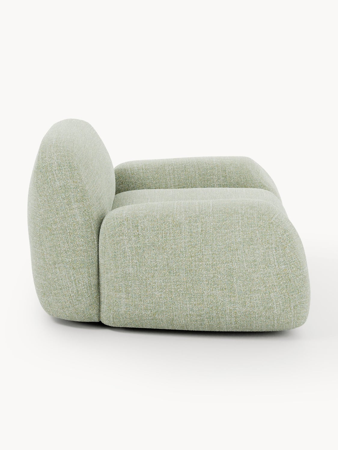 Wolke Bouclé Lounge Chair — Taupe