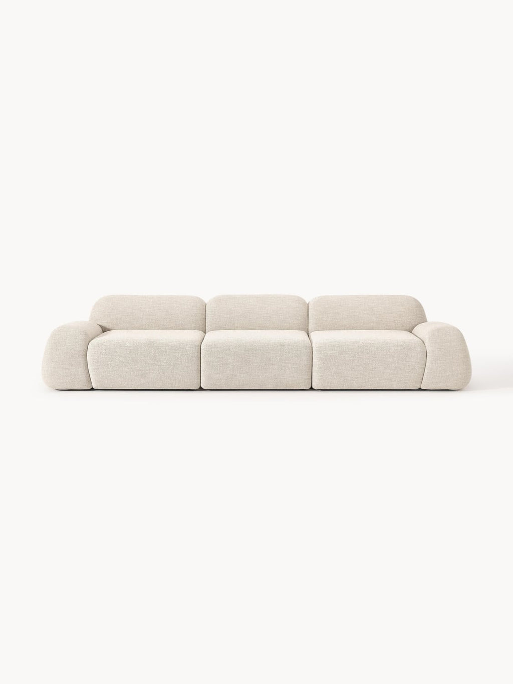 Wolke Modular Bouclé Sofa (4-seater) — Off-White