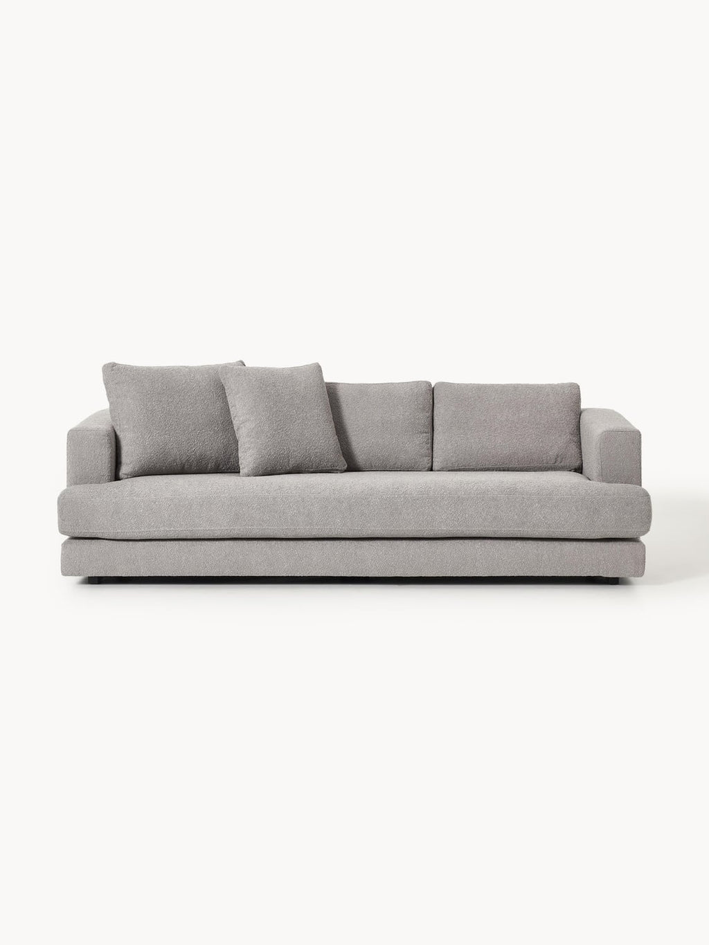 Tribeca Bouclé Sofa (3-seater) — Grey