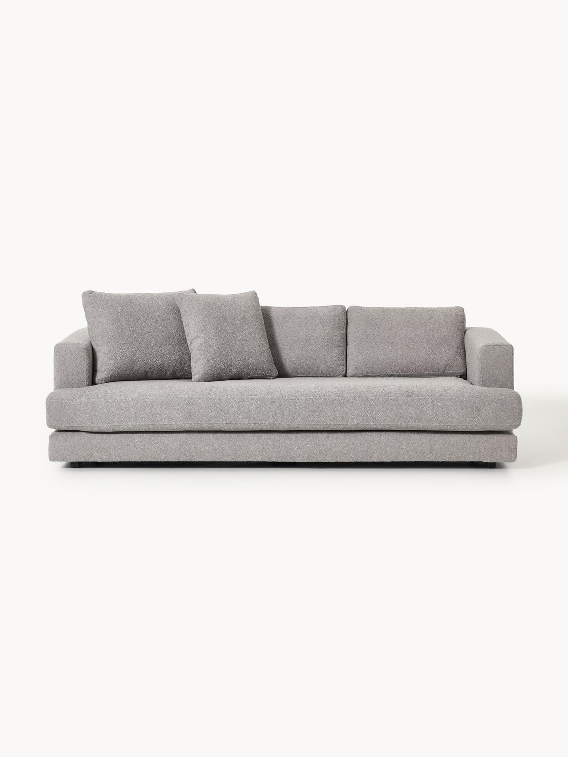 Tribeca Bouclé Sofa (3-seater) — Grey