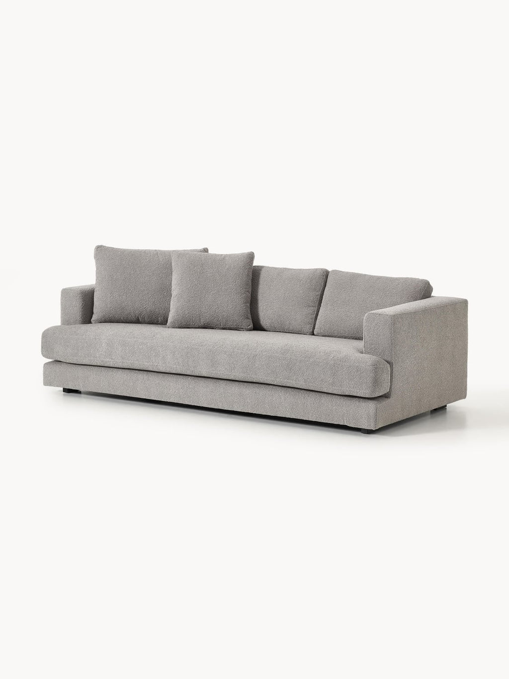 Tribeca Bouclé Sofa (3-seater) — Grey