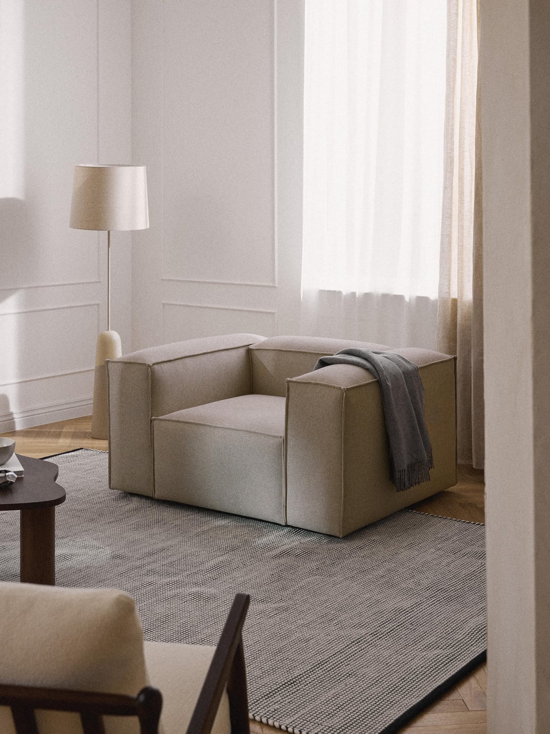 Lennon Armchair — Taupe