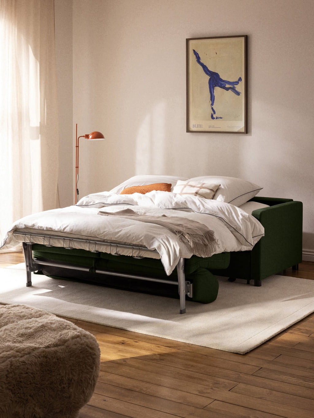 Morgan Sofa Bed with Mattress (2-seater) — Anthracite
