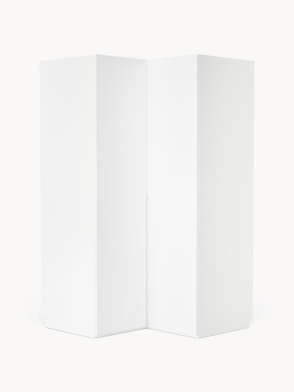 Leon Modular Corner Wardrobe, 115 cm Width, in various sizes — Off-White