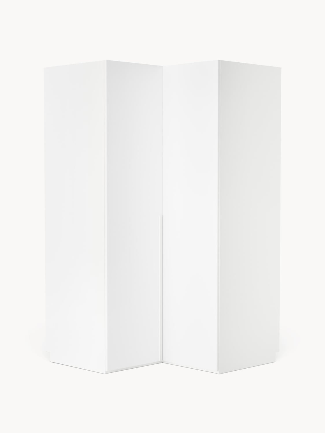 Leon Modular Corner Wardrobe, 115 cm Width, in various sizes — Off-White