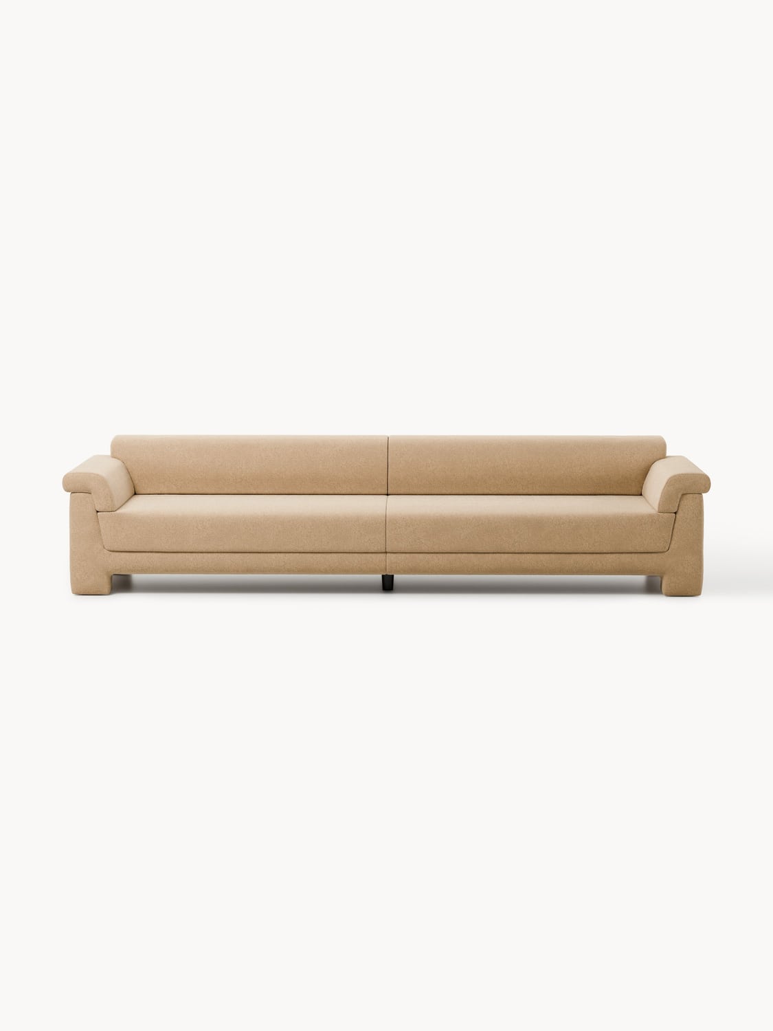 Atlas Bouclé Sofa (4-seater) — Warm Grey