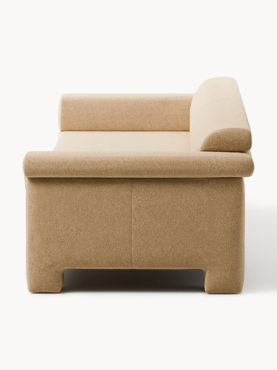 Atlas Bouclé Sofa (4-seater) — Warm Grey