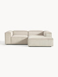 Lennon Modular Corner Sofa (2-seater) in Corduroy — Light Grey