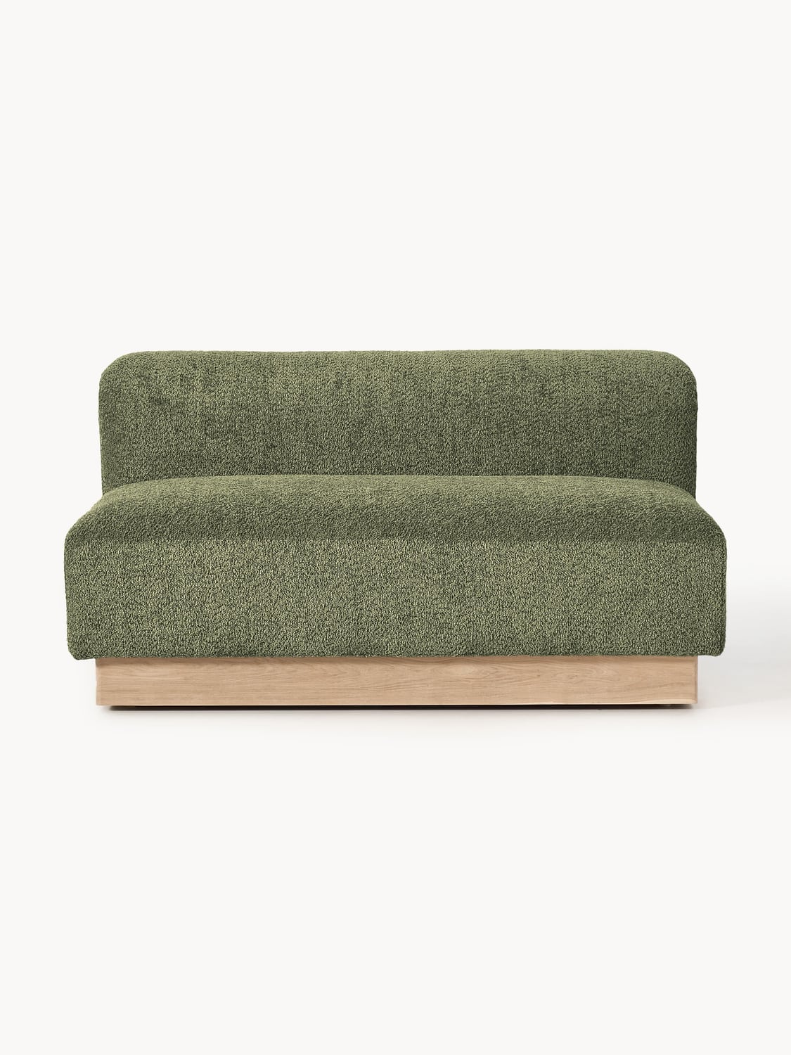 Natalie Sofa (2-seater) in Teddy Bouclé — Khaki