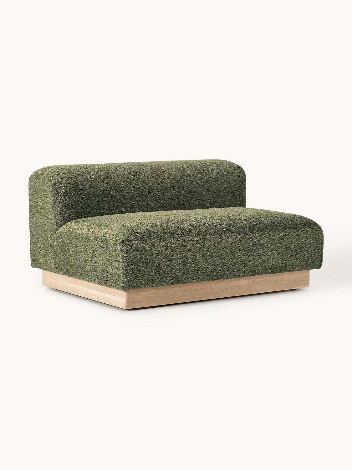 Natalie Sofa (2-seater) in Teddy Bouclé — Khaki