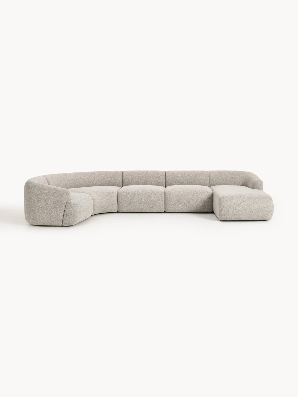 Sofia Modular Bouclé XL Sofa — Light Grey