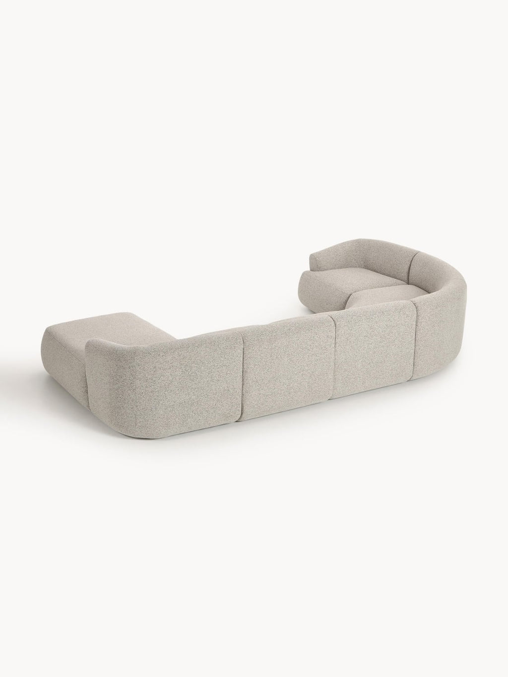 Sofia Modular Bouclé XL Sofa — Light Grey