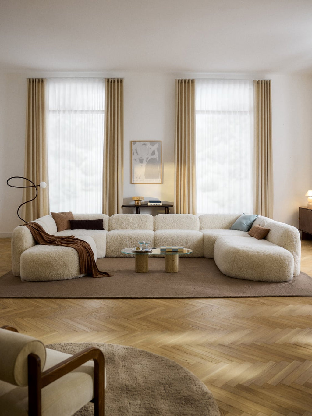 Wolke XL Modular Teddy-Sofa
