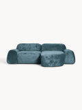 Wolke Modular Teddy Bouclé Corner Sofa (3-seater) — Teal