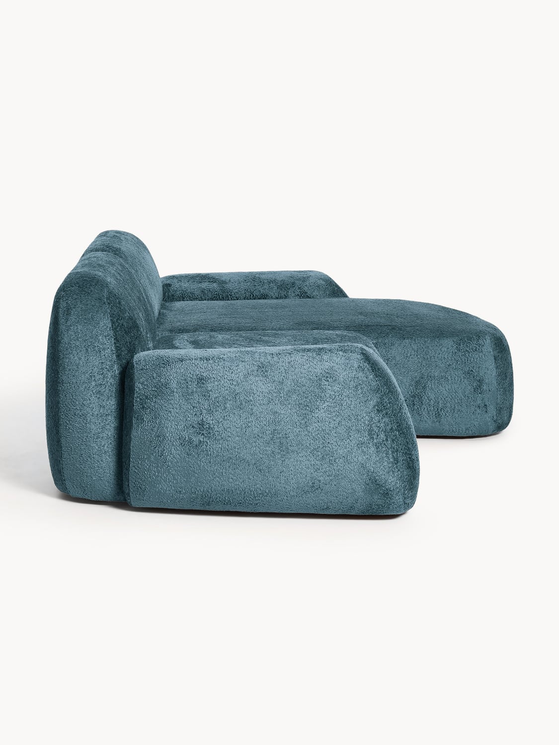 Wolke Modular Teddy Bouclé Corner Sofa (3-seater) — Teal